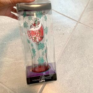 Snowman Jack Glass Goblet NIB